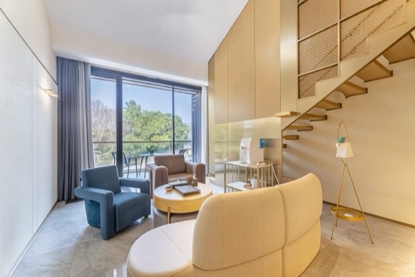 莫干山观云隐居度假饭店 · 隐闲隐舒·全景露台轻奢Loft双床房（富氢饮水机+迷你冰箱）