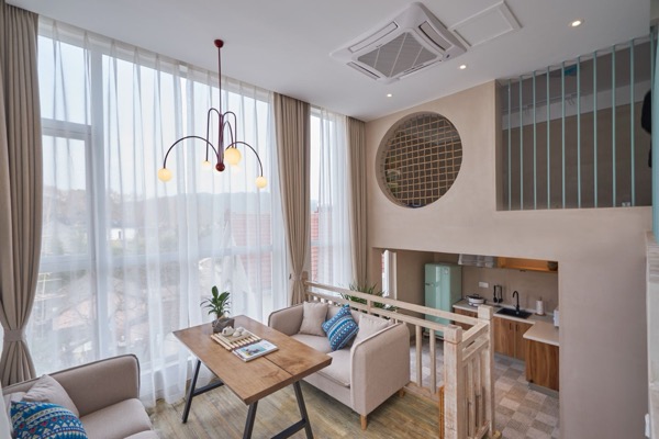 莫干山宿引民宿（庾村广场店） · 引烨复式Loft套房（双卧双卫+独立客厅+玩具+简易厨房）
